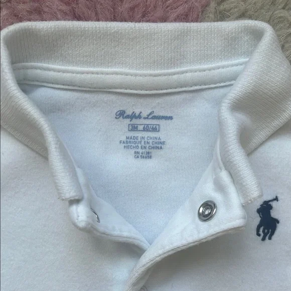 Ralph Lauren Baby One Piece Long Sleeve Playsuit Size 0-3 Months - Picture 6 of 7